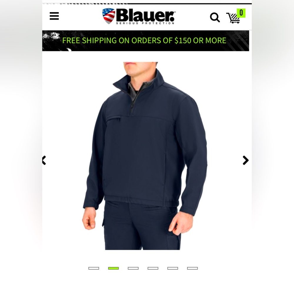 4/$20! Blauer tactical quarter zip pullover Navy Blue. Size S